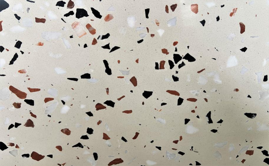 Khaki White Terrazzo