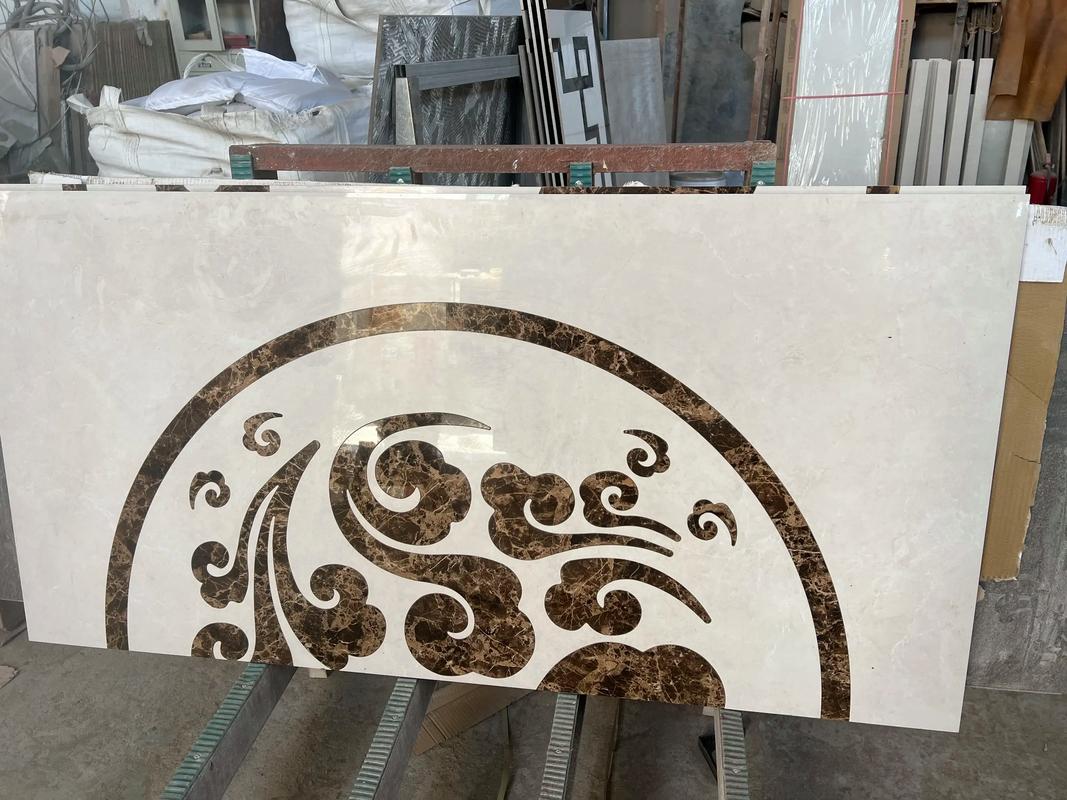 Large-area stone mosaic construction technique