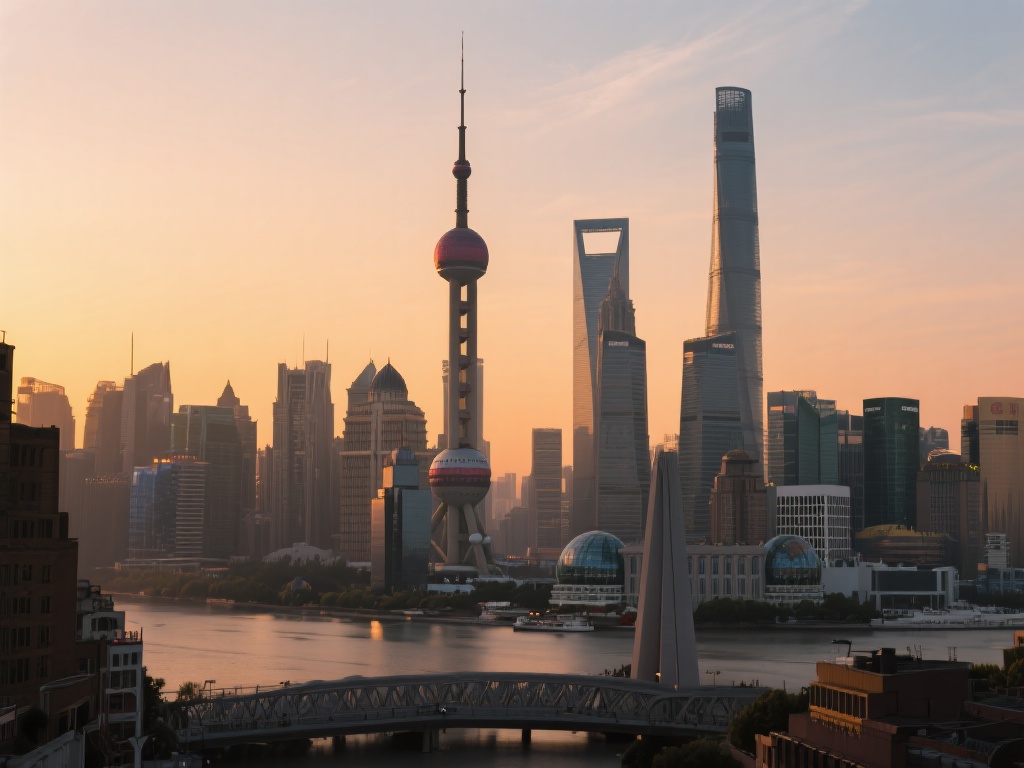 Shanghai skyline as seen from Vennevo clinic