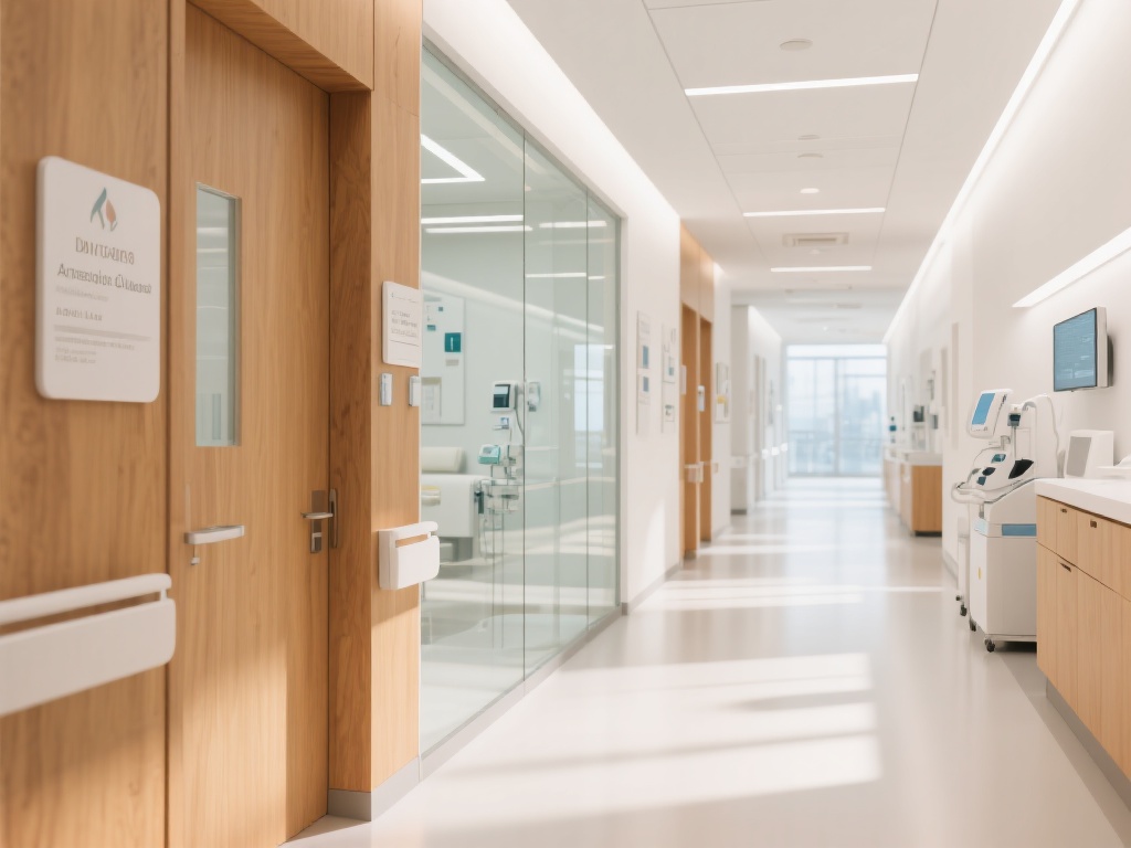 Modern corridor inside Vennevo clinic