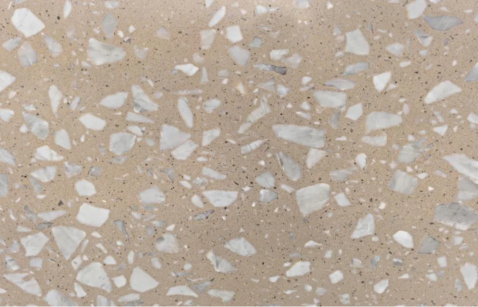Crystal White Jade Terrazzo