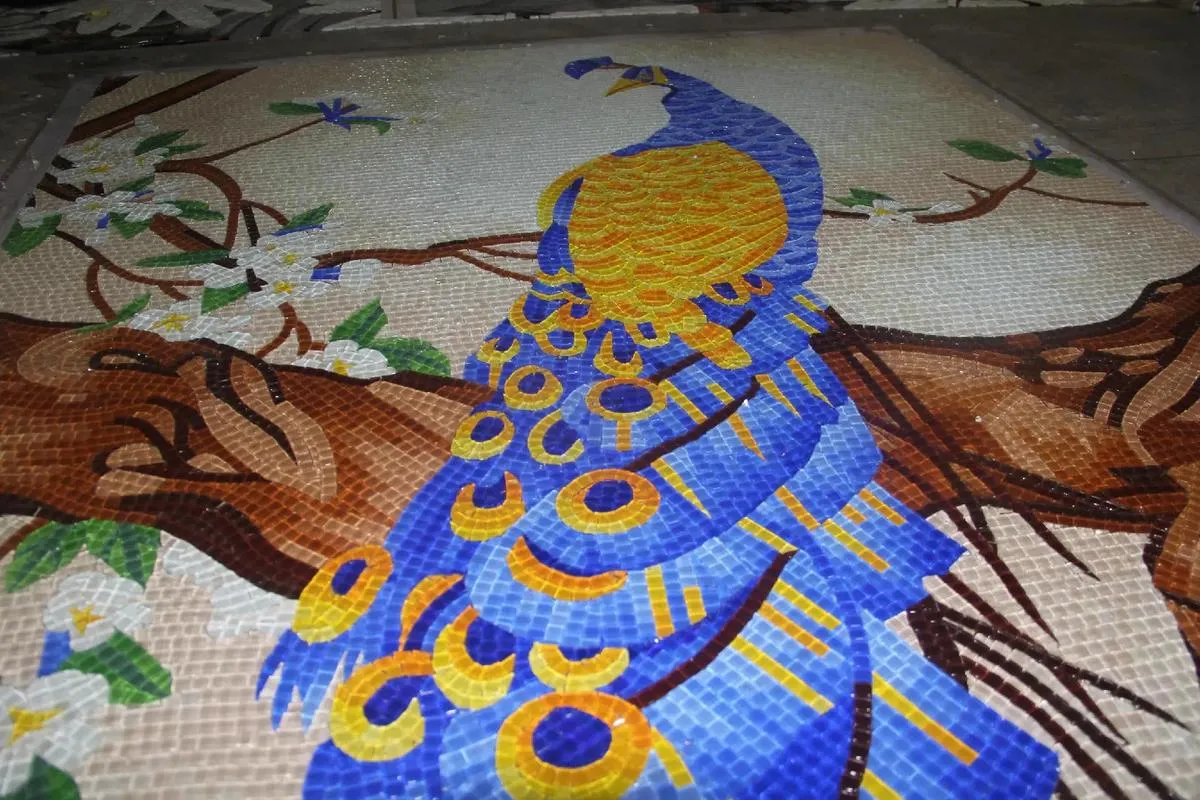 Mosaic feature wall