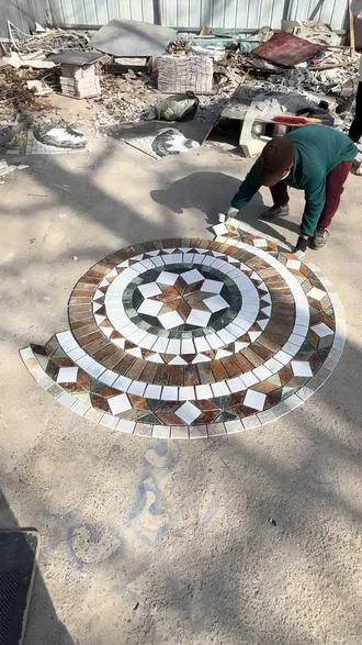 processing technology of stone inlay parquet
